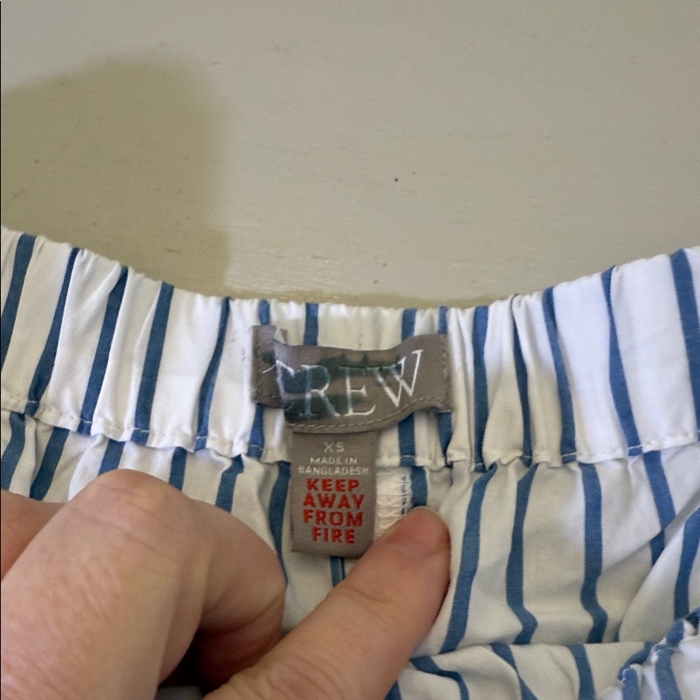 J. Crew Cotton poplin boxer short in stripe Size XS - Picture 4 of 7
